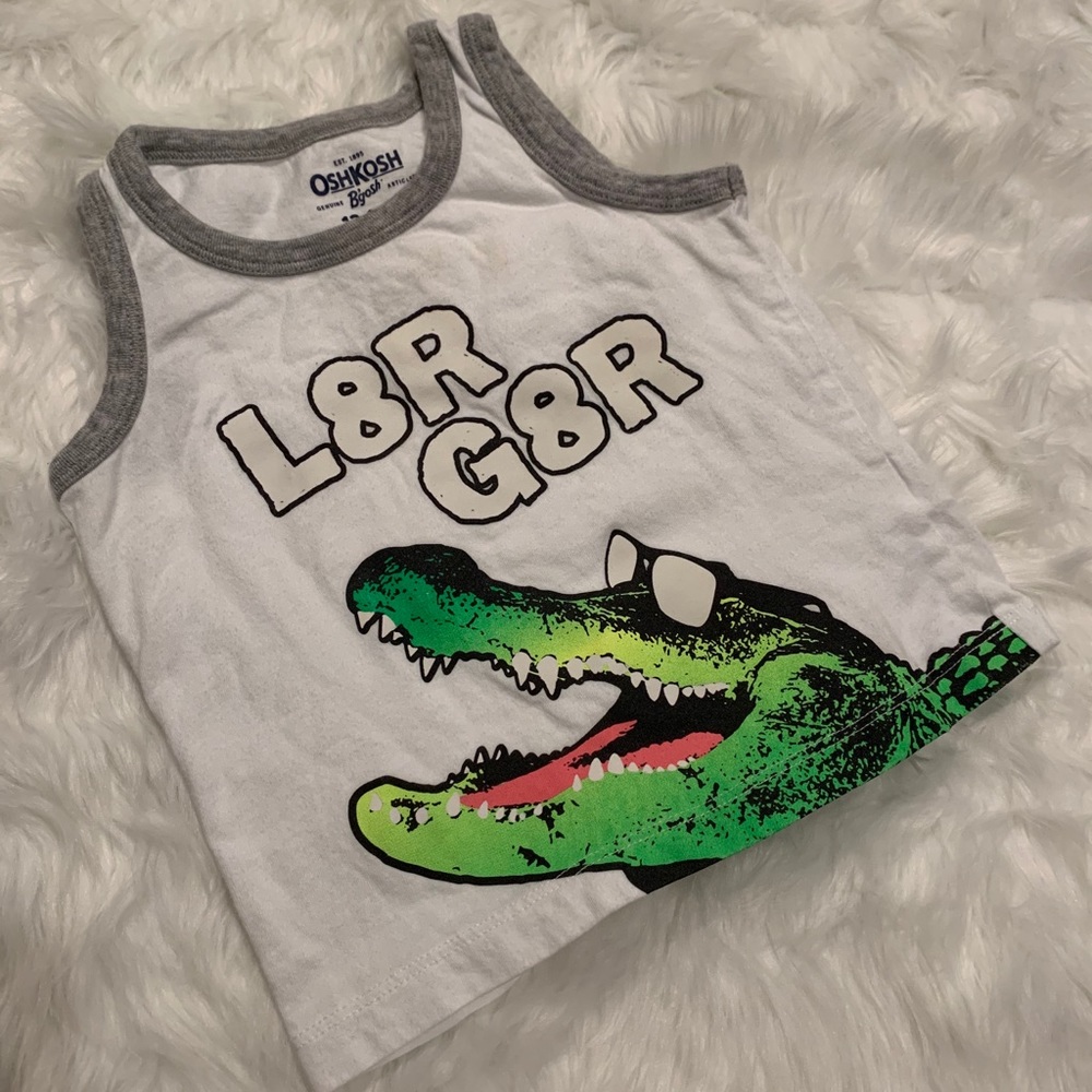 Toddler alligator tank top